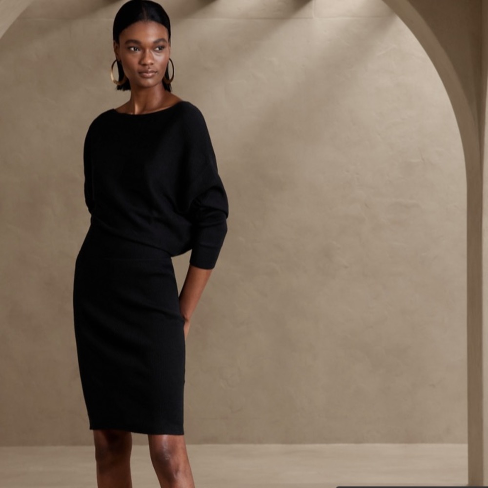 Banana Republic Colleta Off-Shoulder Sweater Dress